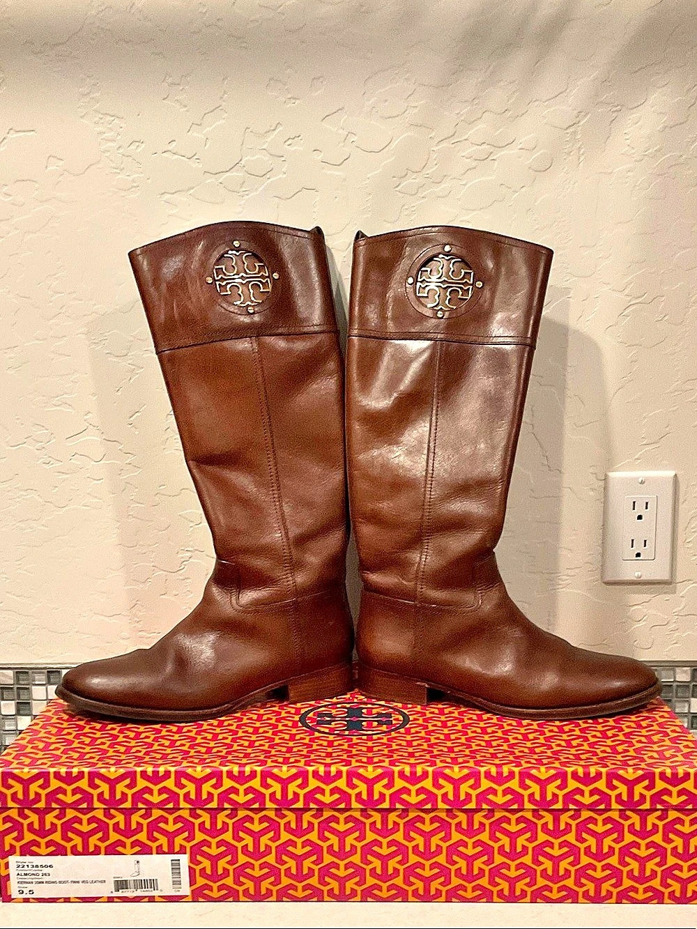 Tory Burch Kiernan Riding Boot Brown US 9.5